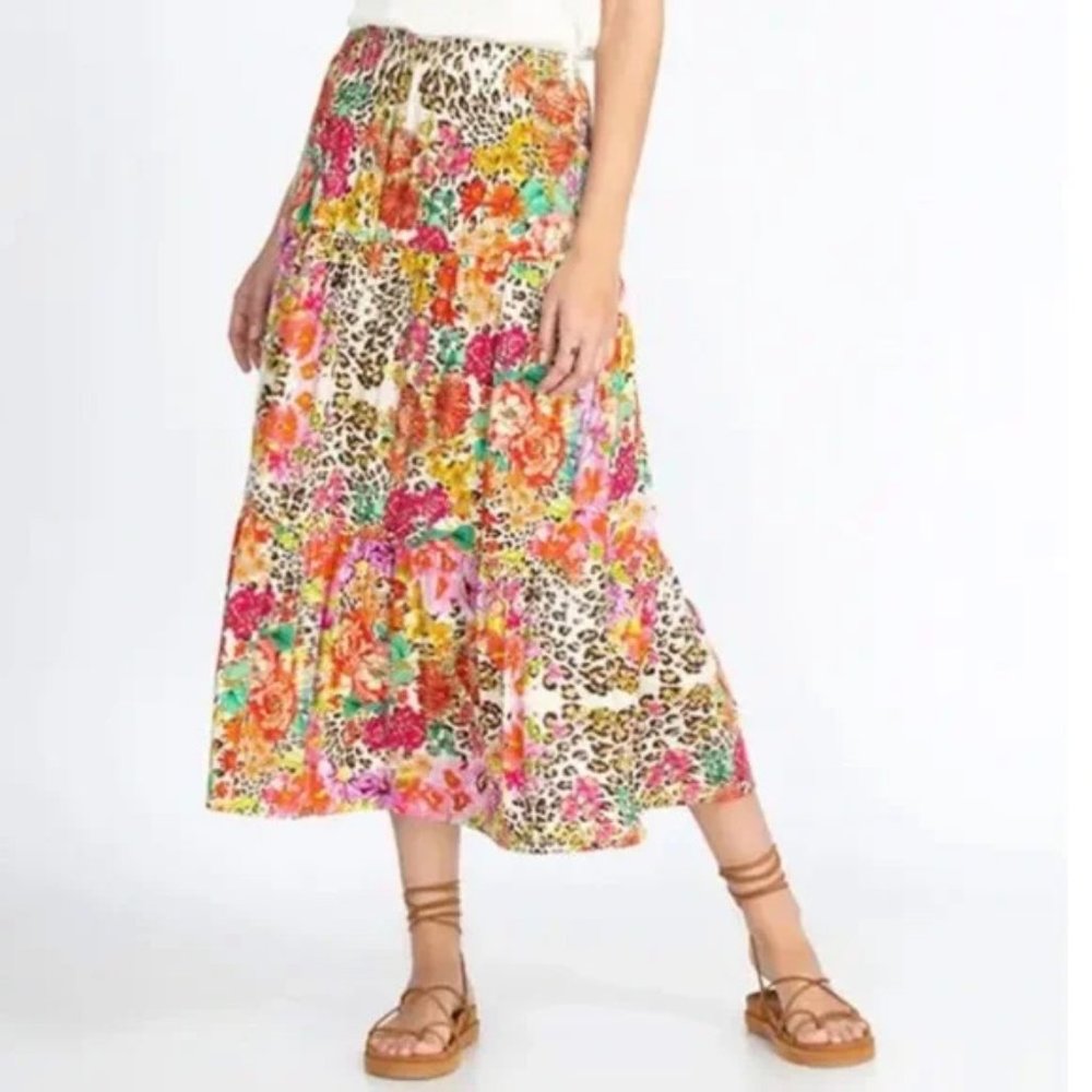 JOHNNY WAS - Wild Garden Tiered Skirt